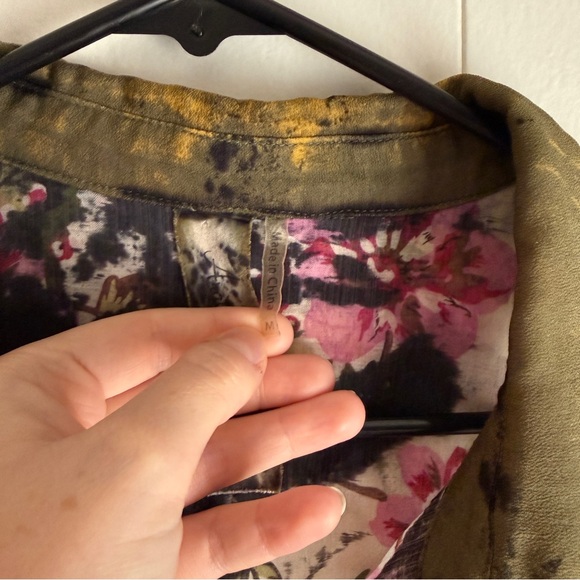 Aratta Silent Journey Meant To Keep Shirt Tunic Women’s Size Medium FLAWED - Picture 5 of 16